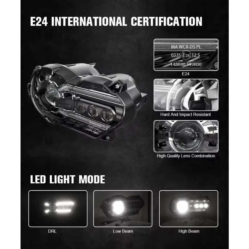 【High quality】2023 New Motorcycle Spare Parts 45W Motorcycle Headlamps Hi/Lo Beam DRL Halo LED Headlight for R1200GS
【High quality】2023 New Motorcycle Spare Parts 45W Motorcycle Headlamps Hi/Lo Beam DRL Halo LED Headlight for R1200GS