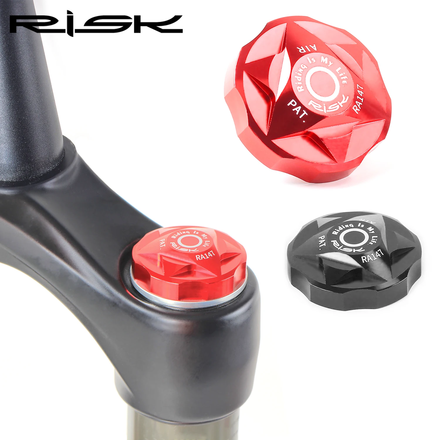 RISK MTB Bicycle Fork Cover Cap Aluminum Alloy Air Fork Nozzle Cover Shock Absorption Front Fork Shoulder Gas Caps Cover Parts
RISK MTB Bicycle Fork Cover Cap Aluminum Alloy Air Fork Nozzle Cover Shock Absorption Front Fork Shoulder Gas Caps Cover Parts