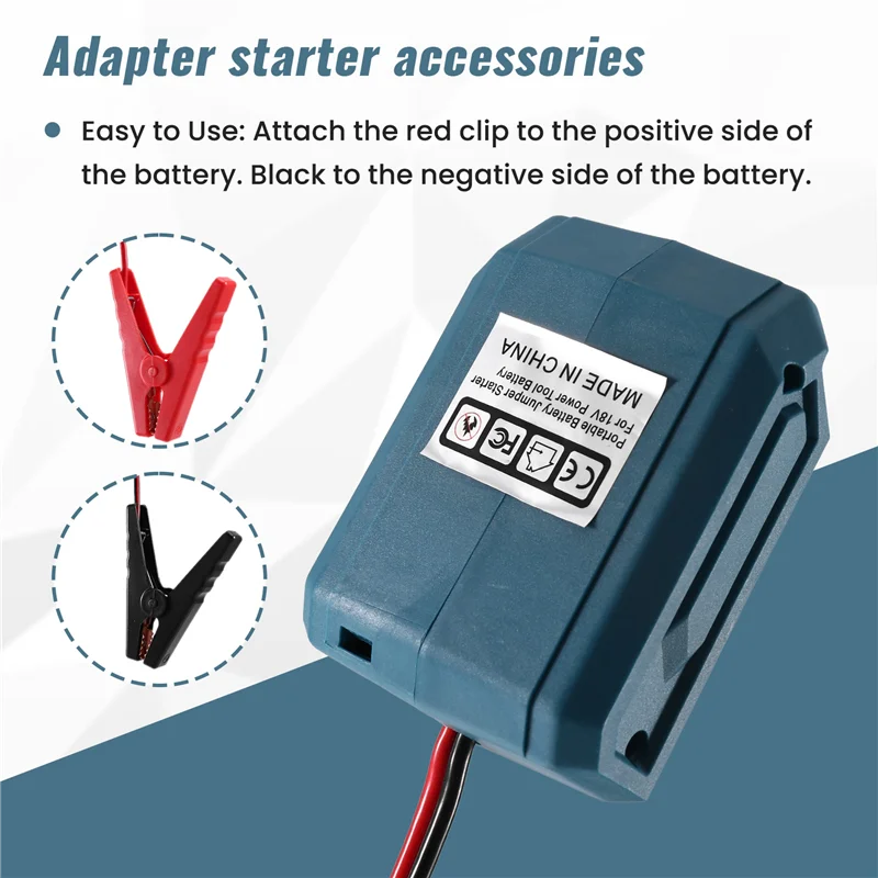 Ultra Car Emergency Power DIY Adapter Automotive Igniter Jump Starter For 18V Li- Battery
Ultra Car Emergency Power DIY Adapter Automotive Igniter Jump Starter For 18V Li- Battery