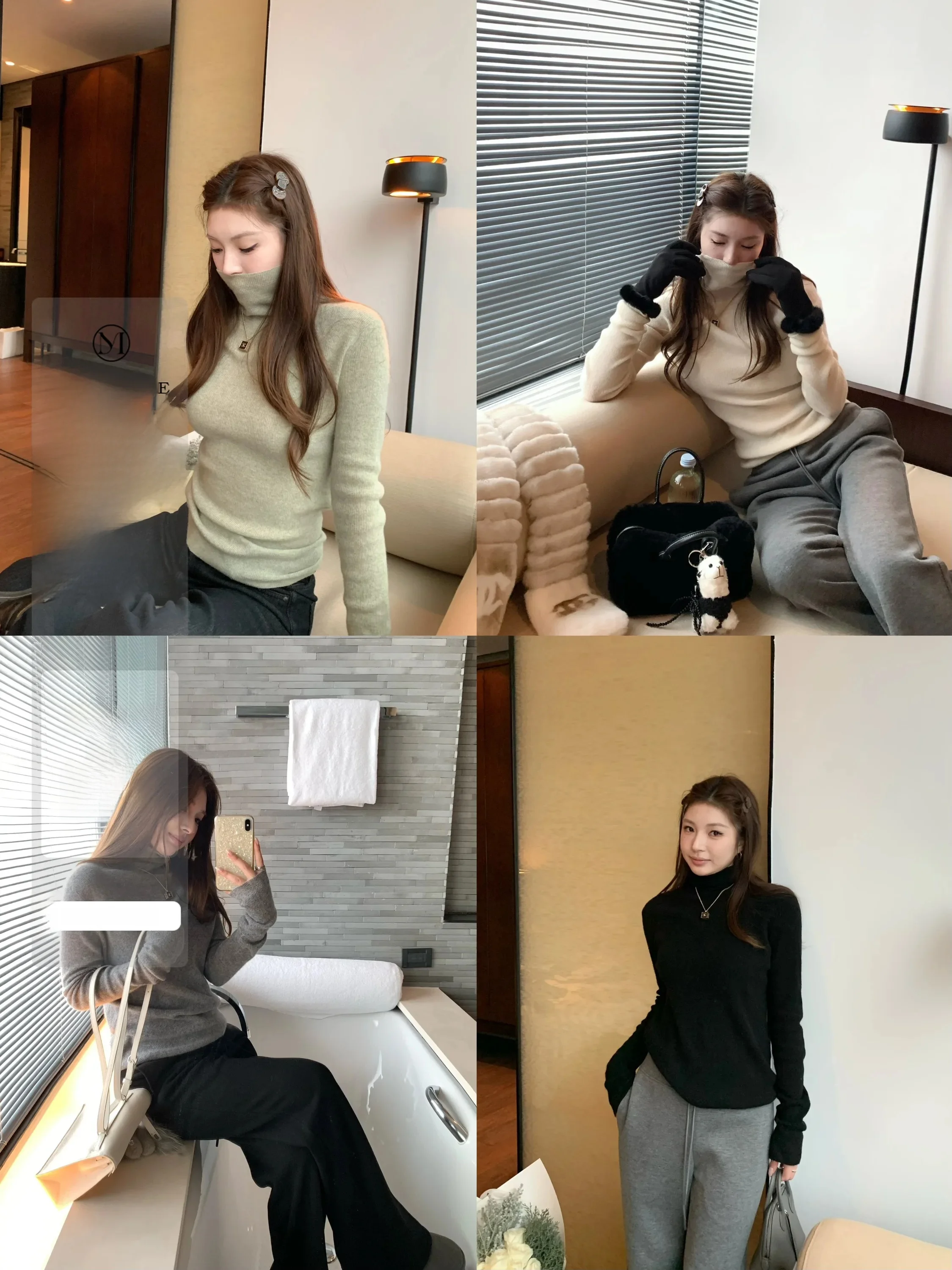 YUYEE Classic Wool Sweater High Neck Fine Rib Warm Top Winter New Style Women's Slim Fit Knitted Cashmere Sweater
YUYEE Classic Wool Sweater High Neck Fine Rib Warm Top Winter New Style Women's Slim Fit Knitted Cashmere Sweater