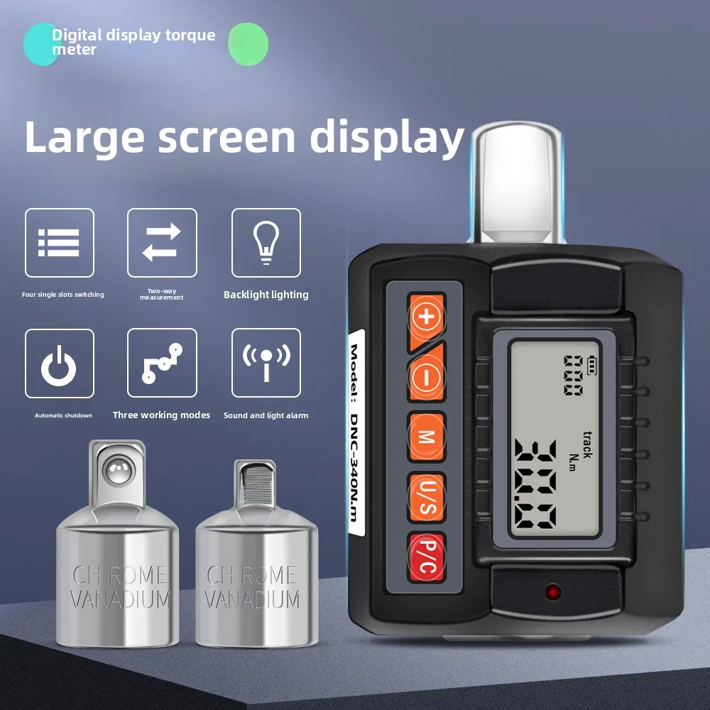 Multi Functional Digital Adjustable Torque Wrench, Electronic Warning Sound, Portable Electronic Torque Wrench
Multi Functional Digital Adjustable Torque Wrench, Electronic Warning Sound, Portable Electronic Torque Wrench