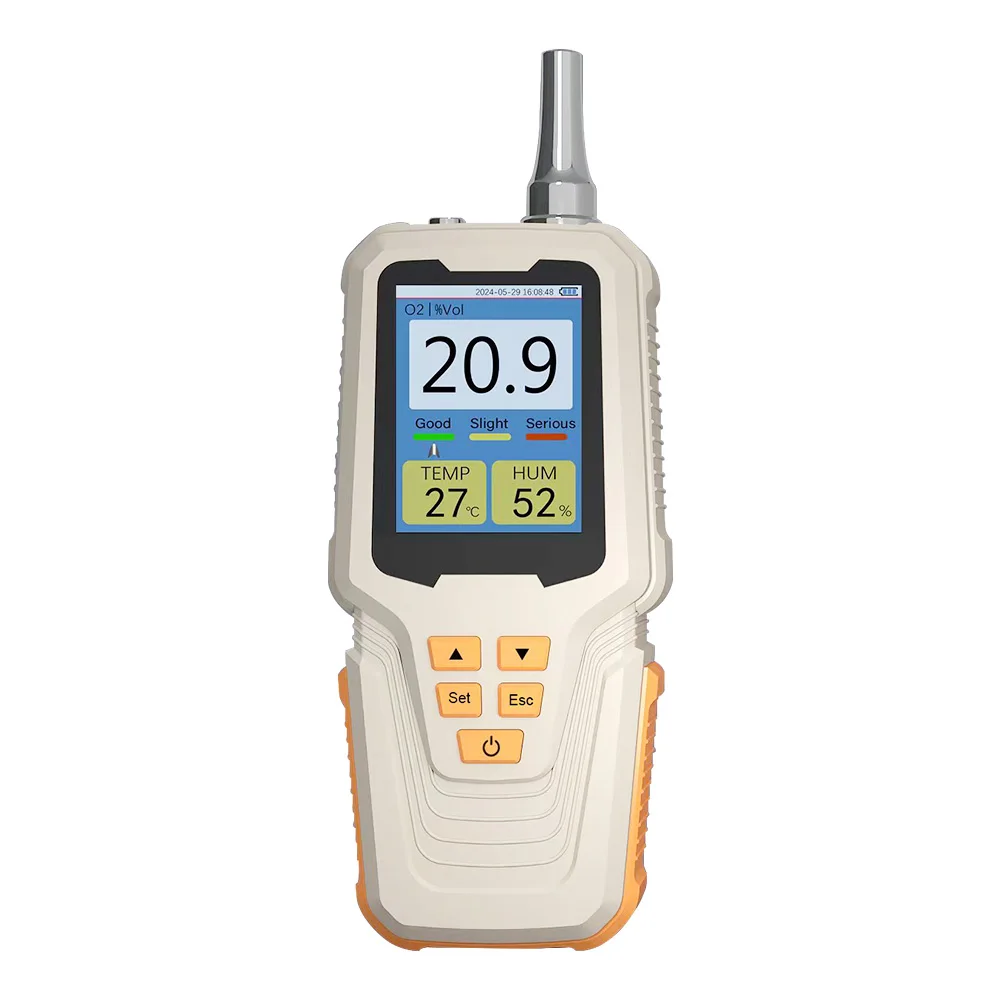 Hot Sale Portable Oxygen (O2) Gas Analyzer Oxygen Content Detector Hygrothermograph Gas Analyzer for High Altitude Oxygen Tester
Hot Sale Portable Oxygen (O2) Gas Analyzer Oxygen Content Detector Hygrothermograph Gas Analyzer for High Altitude Oxygen Tester
