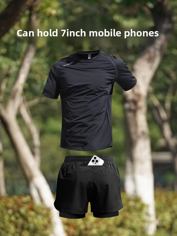 Новый летний мужской костюм для бега Qui Dry ort Sve, футболка для марафона, спортивная одежда, комплект из двух предметов, молодежная повседневная спортивная одежда
Новый летний мужской костюм для бега Qui Dry ort Sve, футболка для марафона, спортивная одежда, комплект из двух предметов, молодежная повседневная спортивная одежда