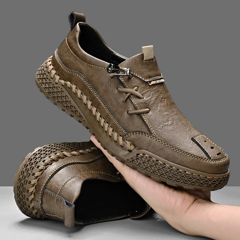 Мужская обувь, модная обувь ручной работы из мягкой кожи, мокасины, удобная обувь для вождения, кожаная повседневная обувь высокого качества, классические лоферы
Мужская обувь, модная обувь ручной работы из мягкой кожи, мокасины, удобная обувь для вождения, кожаная повседневная обувь высокого качества, классические лоферы