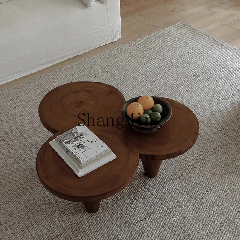 CL high-end solid wood round coffee table living room B & B creative coffee table
CL high-end solid wood round coffee table living room B & B creative coffee table