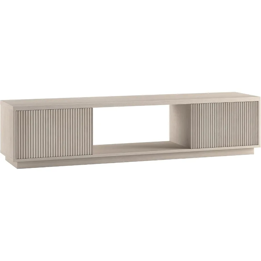 Рифленая подставка под телевизор для телевизоров до 78 дюймов с 2 боковыми шкафами для хранения и открытым центром для гостиной, семейной комнаты или офиса A
Рифленая подставка под телевизор для телевизоров до 78 дюймов с 2 боковыми шкафами для хранения и открытым центром для гостиной, семейной комнаты или офиса A