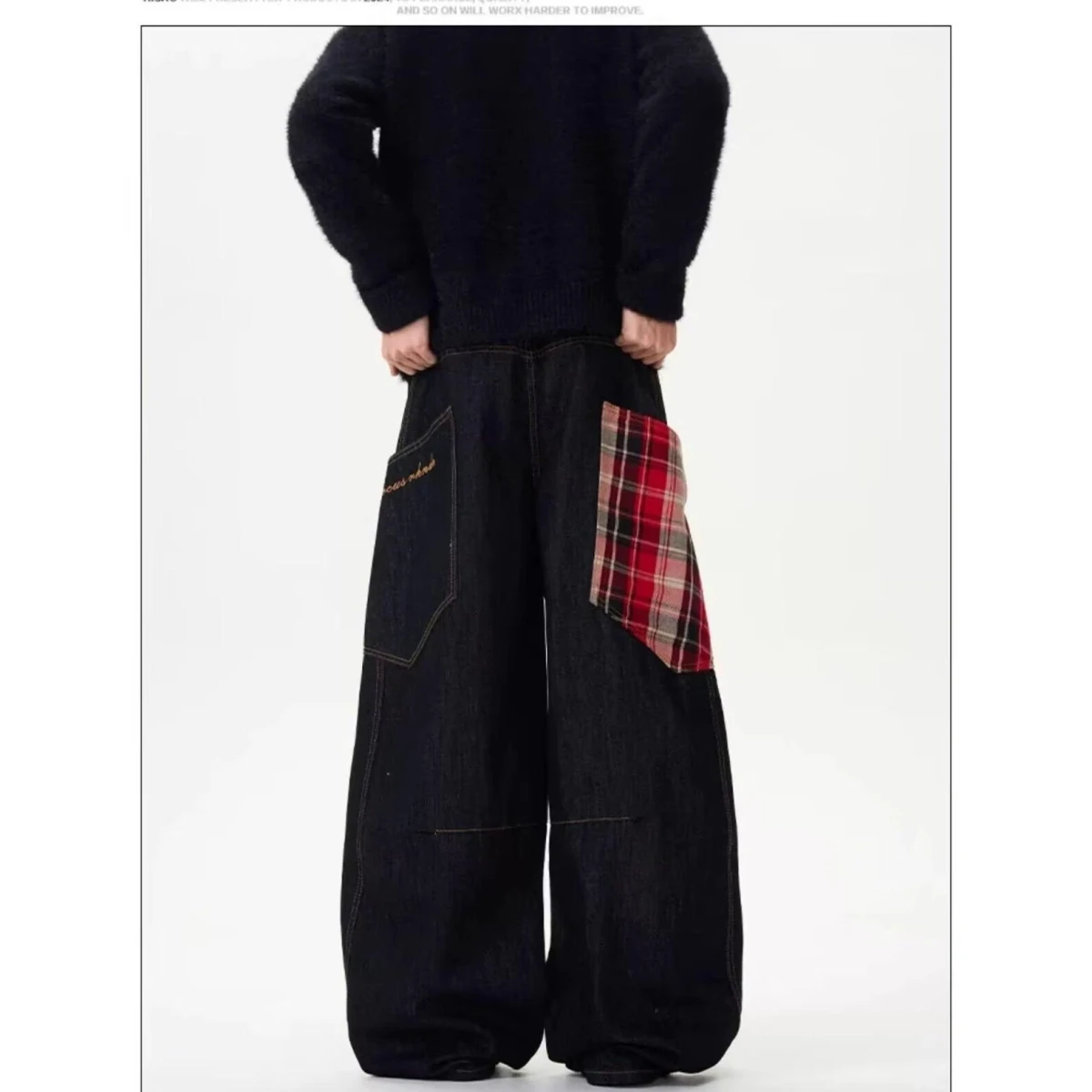 Black Straight Leg Spliced Deconstructed Knife Jeans Men Women Hip Hop American BF Slimming Floor Length Wide Leg Pants
Black Straight Leg Spliced Deconstructed Knife Jeans Men Women Hip Hop American BF Slimming Floor Length Wide Leg Pants