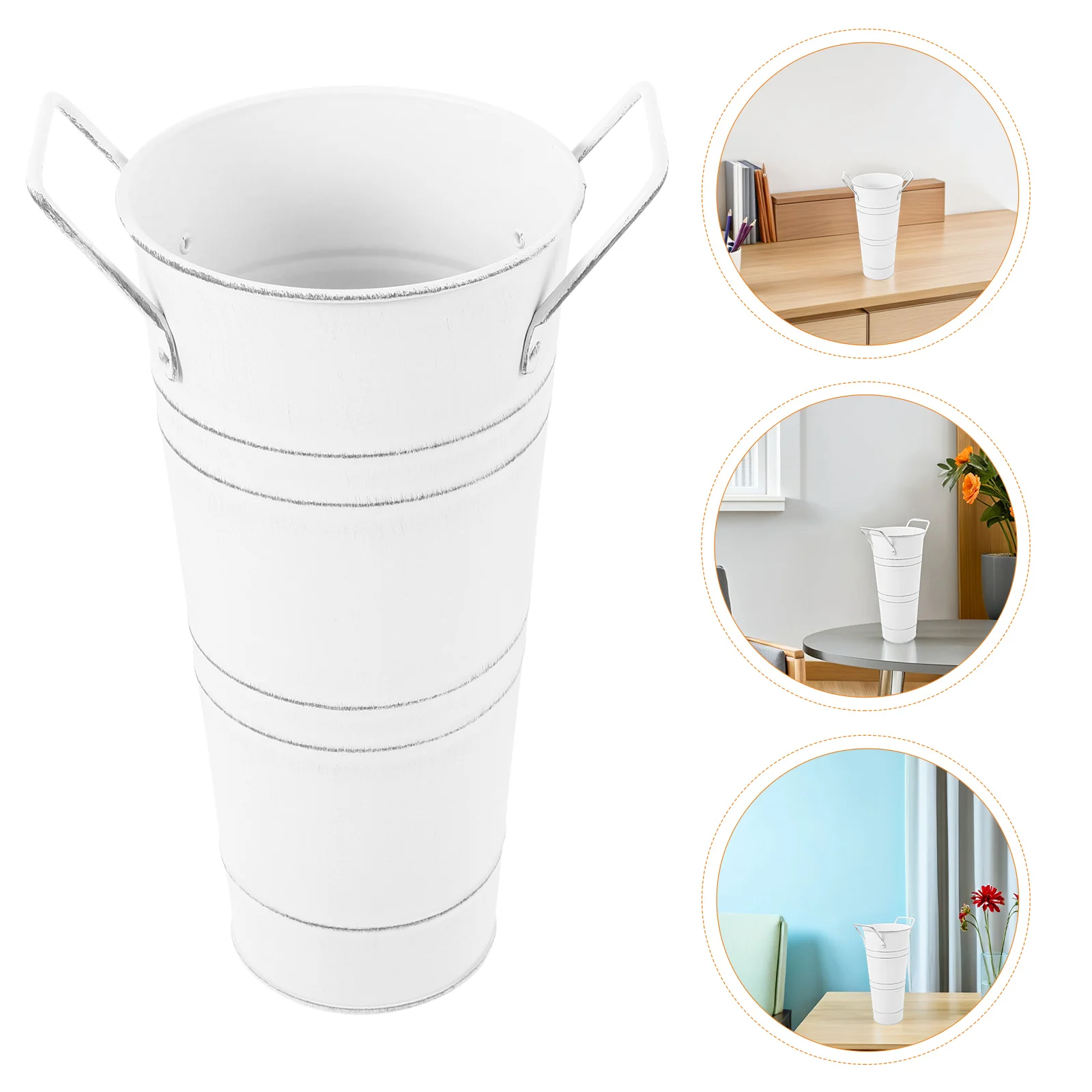 6pcs Small Galvanized Metal Flower Vase Rustic Farmhouse Iron Bucket Planter With Handle Vintage Decorative Jug For Indoor
6pcs Small Galvanized Metal Flower Vase Rustic Farmhouse Iron Bucket Planter With Handle Vintage Decorative Jug For Indoor