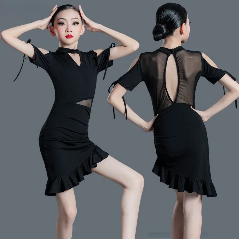 Girls Latin Dance Dresses Tango Salsa Dance Costume Kids Children Cha Cha Samba Competition Costume Practice Suit Latin Outfits
Girls Latin Dance Dresses Tango Salsa Dance Costume Kids Children Cha Cha Samba Competition Costume Practice Suit Latin Outfits