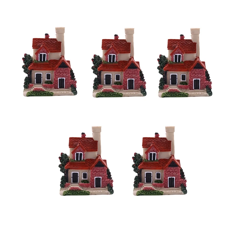 5X Resin House Miniature House Fairy Garden Landscape Home Garden Decoration Resin Crafts 4 Styles Color Random
5X Resin House Miniature House Fairy Garden Landscape Home Garden Decoration Resin Crafts 4 Styles Color Random