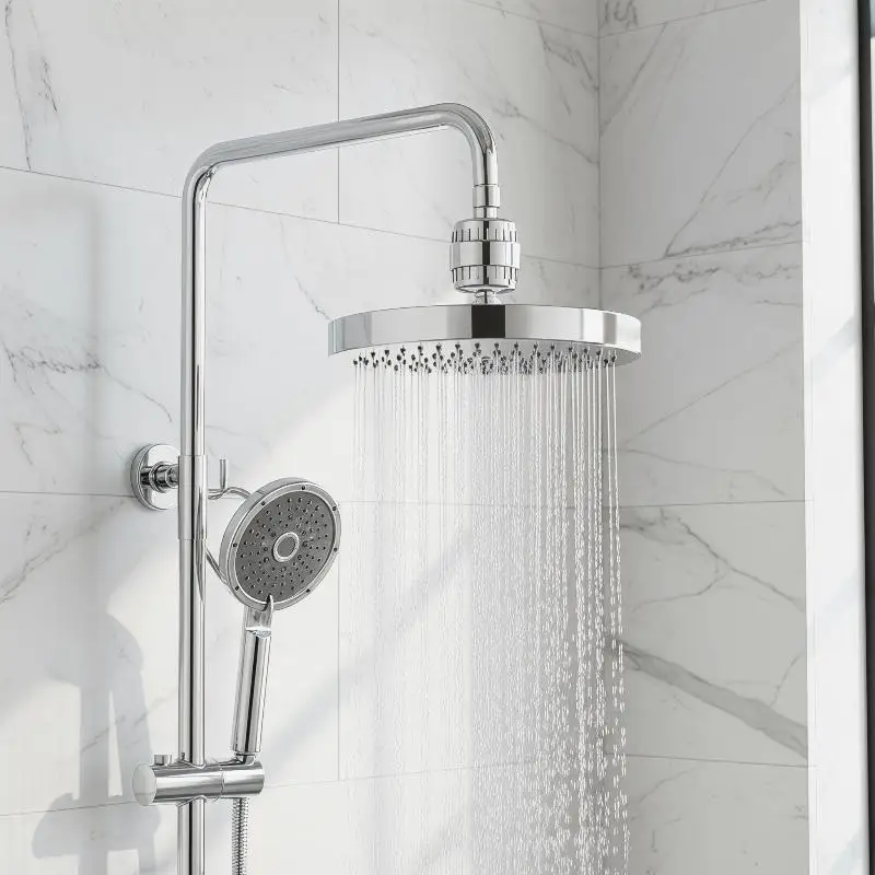 15/20 Stages High Output Shower Water Filter To Remove Heavy Metals Chlorine Fluoride Filtered Soften Hard Water For Shower
15/20 Stages High Output Shower Water Filter To Remove Heavy Metals Chlorine Fluoride Filtered Soften Hard Water For Shower