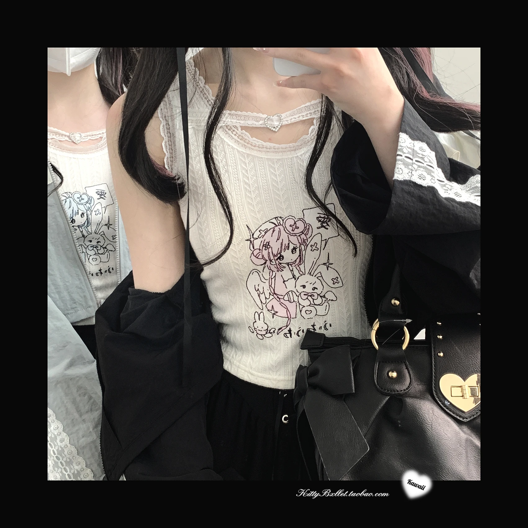 Japanese Harajuku Lolita Lace Stretch Vest 2025 Spring Summer New Sweet Girl Anime White Crop Top Tank Top Women Y2k Tops
Japanese Harajuku Lolita Lace Stretch Vest 2025 Spring Summer New Sweet Girl Anime White Crop Top Tank Top Women Y2k Tops