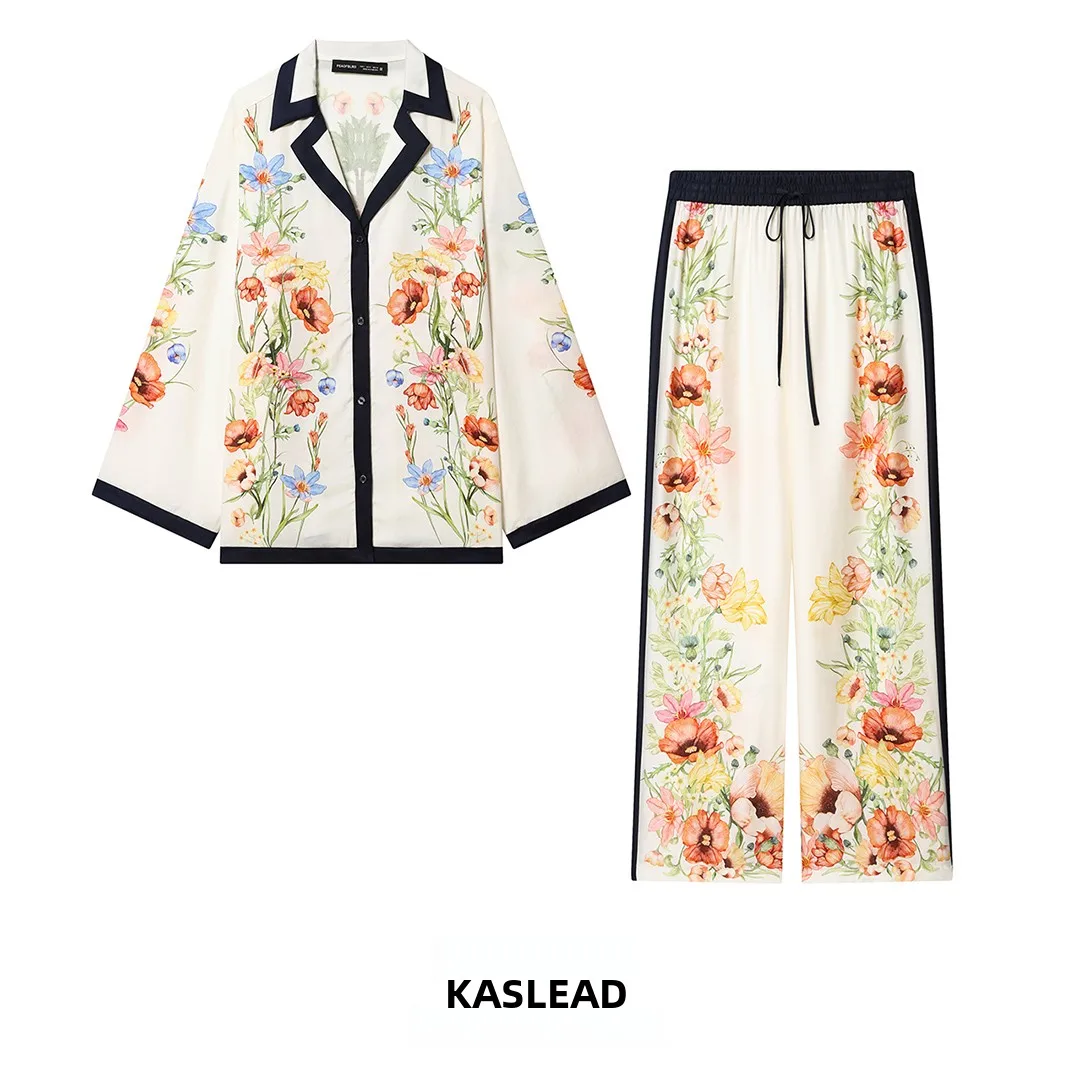 KASLEAD New Women's Floral Print Long Sleeve Shirt Casual Pants Spring Fashion Set 1326927 1328325 Long Pants Spring Season
KASLEAD New Women's Floral Print Long Sleeve Shirt Casual Pants Spring Fashion Set 1326927 1328325 Long Pants Spring Season