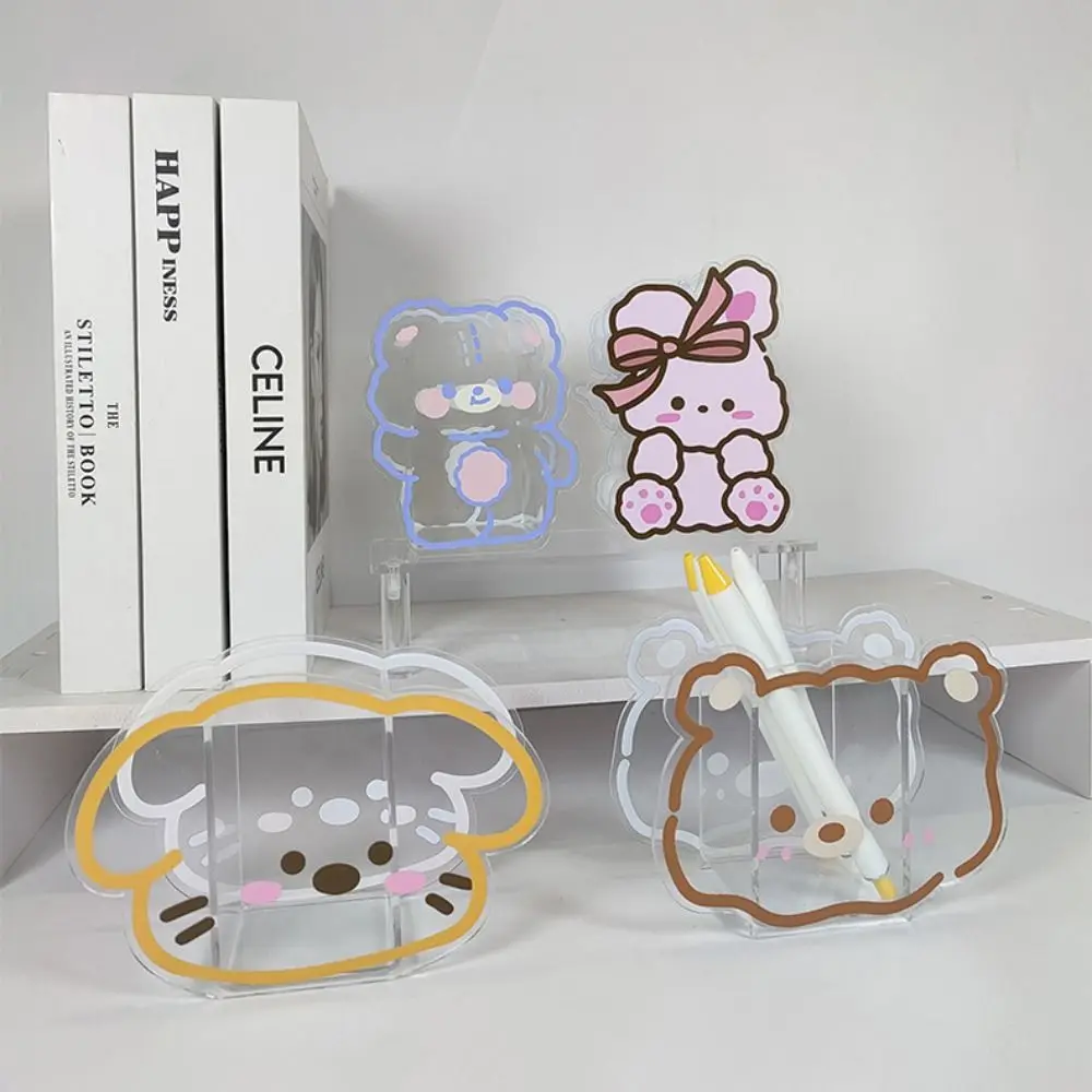 Cute Animals Kawaii Pencil Holder Cartoon Transparent Desktop Pen Organizer Acrylic Thickened Desktop Storage Holder Students
Cute Animals Kawaii Pencil Holder Cartoon Transparent Desktop Pen Organizer Acrylic Thickened Desktop Storage Holder Students