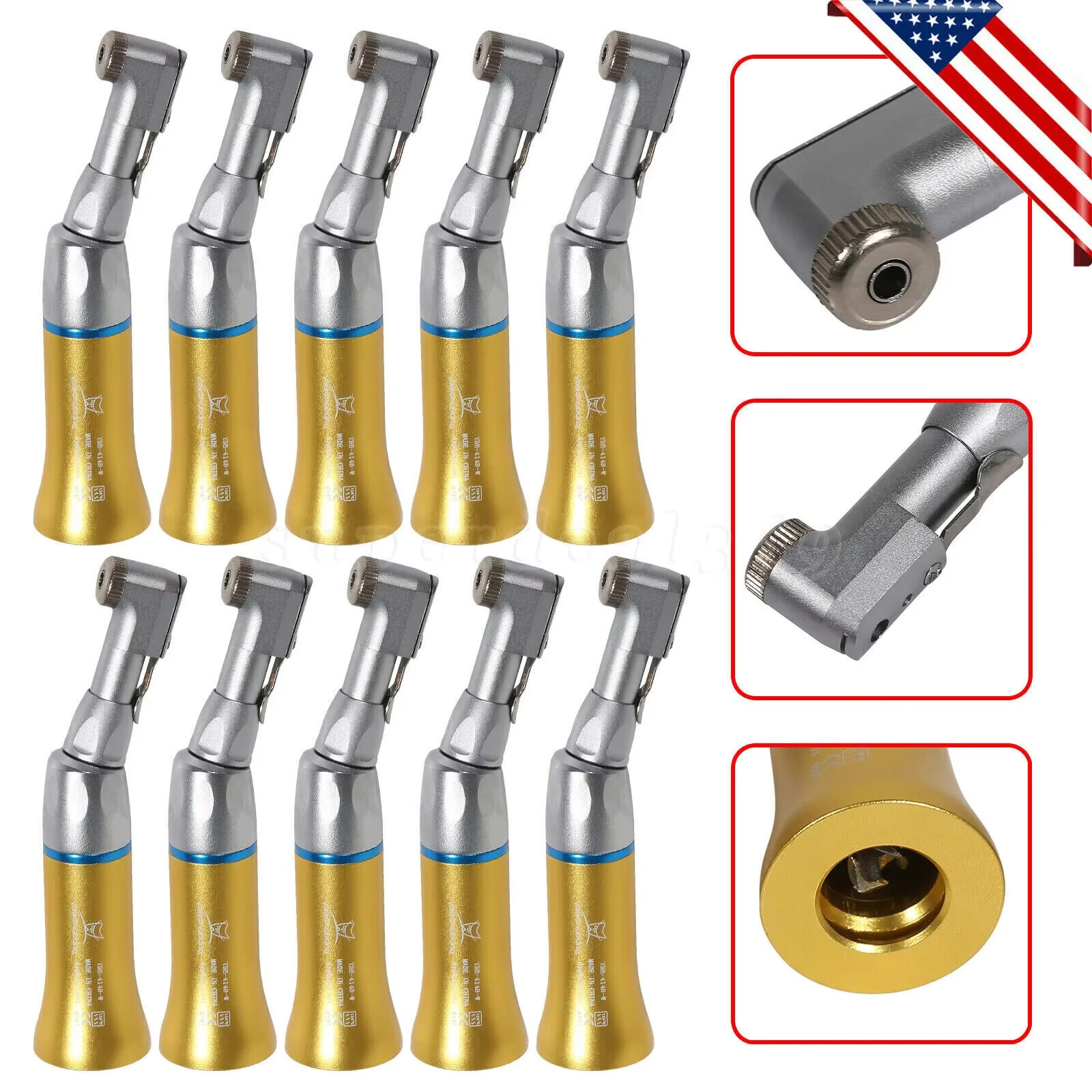 1-10PCS NSK Style Dental Slow Low Speed Contra Angle Handpiece Latch Type Gold Color
1-10PCS NSK Style Dental Slow Low Speed Contra Angle Handpiece Latch Type Gold Color
