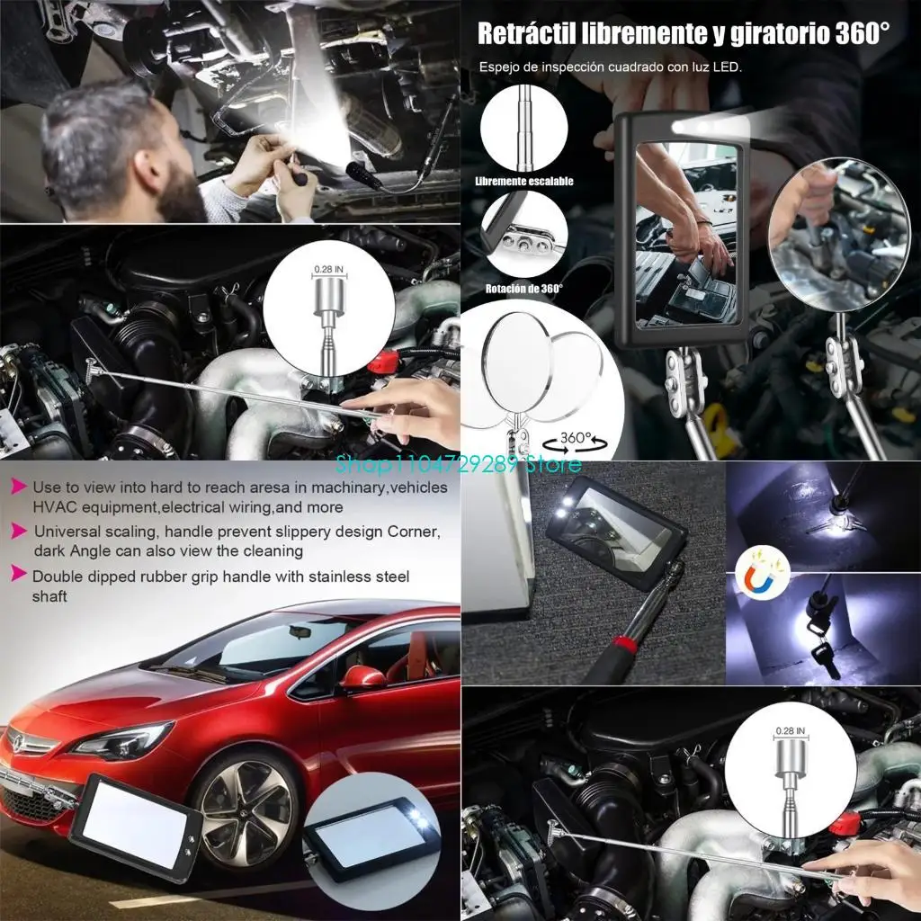 D8KE Retractable Pickup And Angled Inspection Mirror Combination For Auto Detailing
D8KE Retractable Pickup And Angled Inspection Mirror Combination For Auto Detailing
