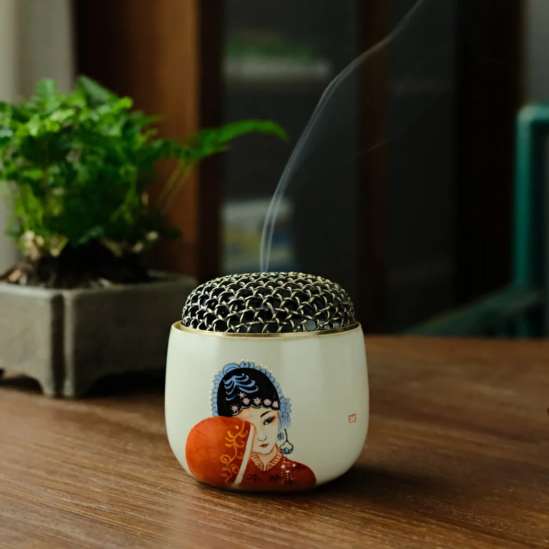 Exquisite Copper Lid Tea Ceremony Incense Burner with Jingdezhen Hand-painted Danse Sandalwood Plate
Exquisite Copper Lid Tea Ceremony Incense Burner with Jingdezhen Hand-painted Danse Sandalwood Plate