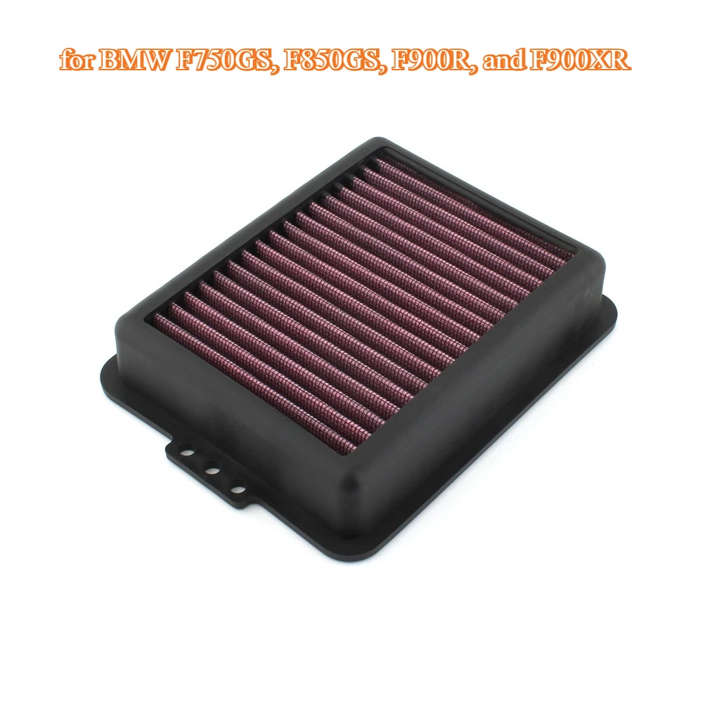 Motorcycle accessories for BMW F750GS, F850GS, F900R, and F900XR high-flow retrofit air filters.
Motorcycle accessories for BMW F750GS, F850GS, F900R, and F900XR high-flow retrofit air filters.