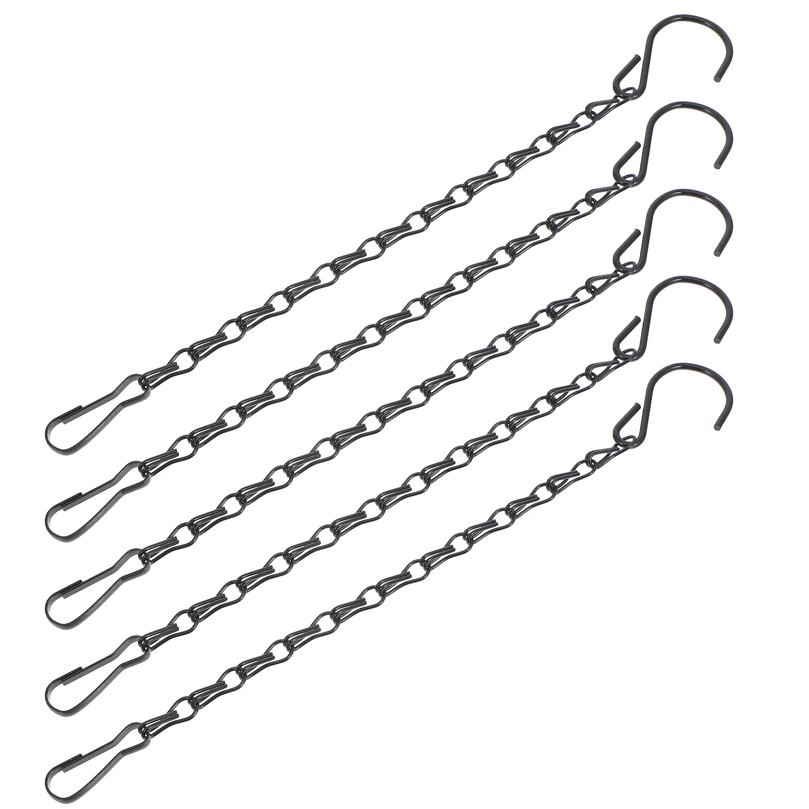 5pcs Double Hook Hanging Chain Black Planter Chain for Flowers Bird Feeder Iron Hooks Adjustable Length Ceiling Hooks
5pcs Double Hook Hanging Chain Black Planter Chain for Flowers Bird Feeder Iron Hooks Adjustable Length Ceiling Hooks