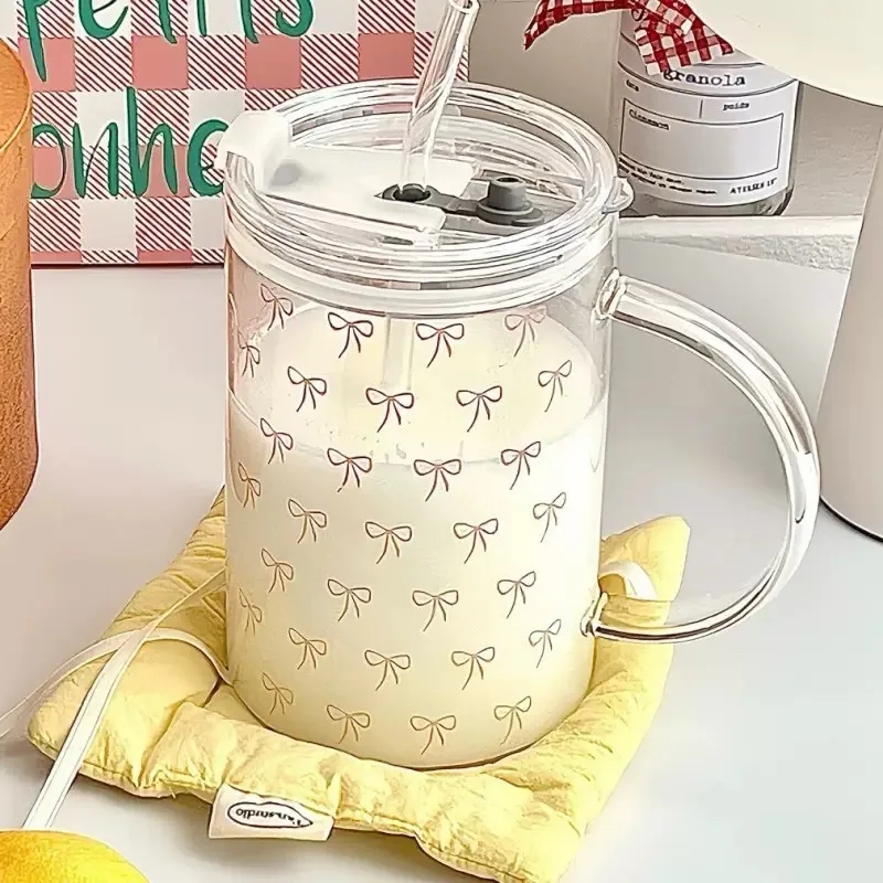Large Capacity Handle Glass Water Cup With Lid Straw Household Heat Resistance Thickened Glass Office Coffee Mug Drinkware Cups
Large Capacity Handle Glass Water Cup With Lid Straw Household Heat Resistance Thickened Glass Office Coffee Mug Drinkware Cups