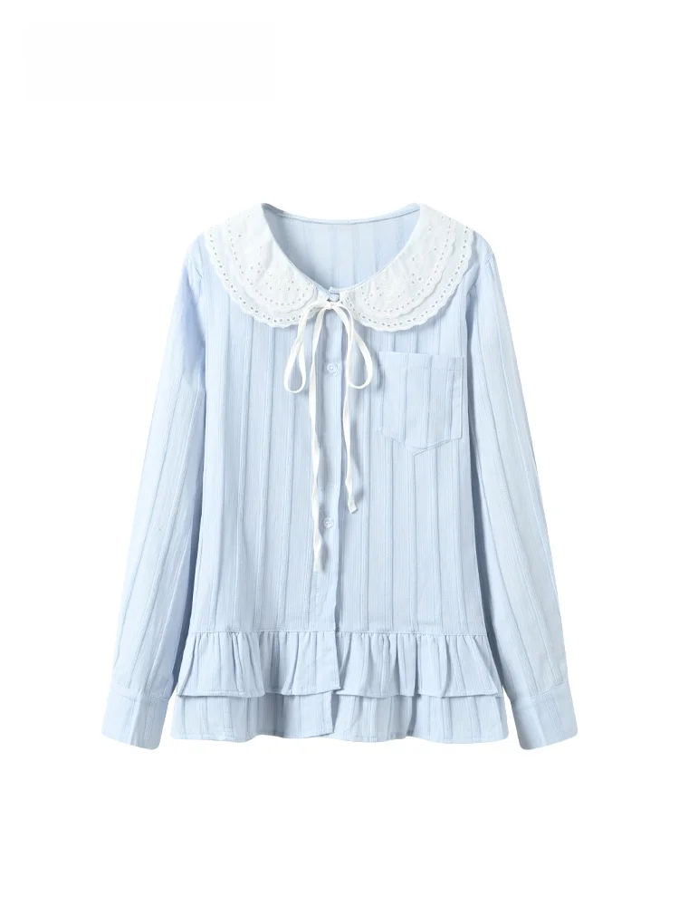 Cara CLUB plus Size Doll Collar Long Sve irt Women's Autumn plus Size Sister Slimming Versatile Anti-Aging Top
Cara CLUB plus Size Doll Collar Long Sve irt Women's Autumn plus Size Sister Slimming Versatile Anti-Aging Top