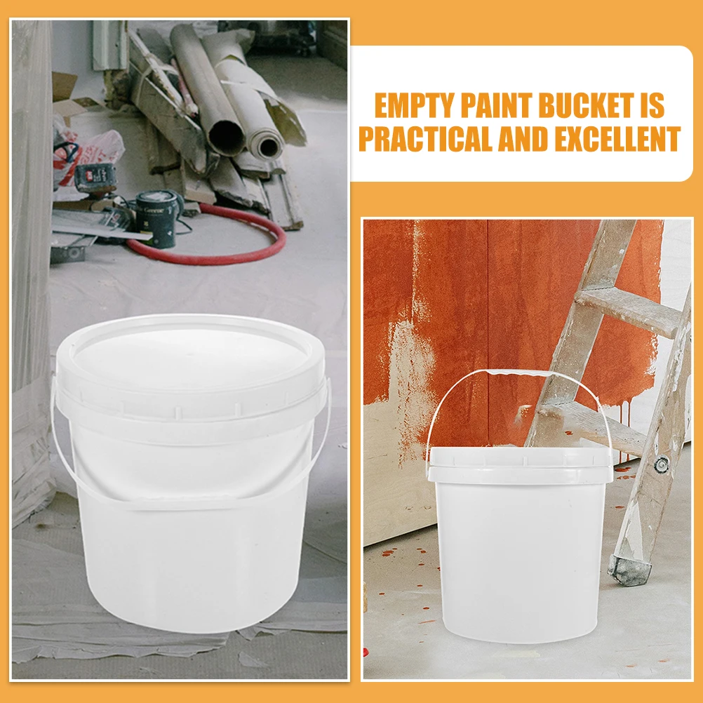 Белое пластиковое ведро для краски, портативный пустой контейнер для краски, герметичная ручка с крышкой, практичная для домашнего промышленного использования
Белое пластиковое ведро для краски, портативный пустой контейнер для краски, герметичная ручка с крышкой, практичная для домашнего промышленного использования