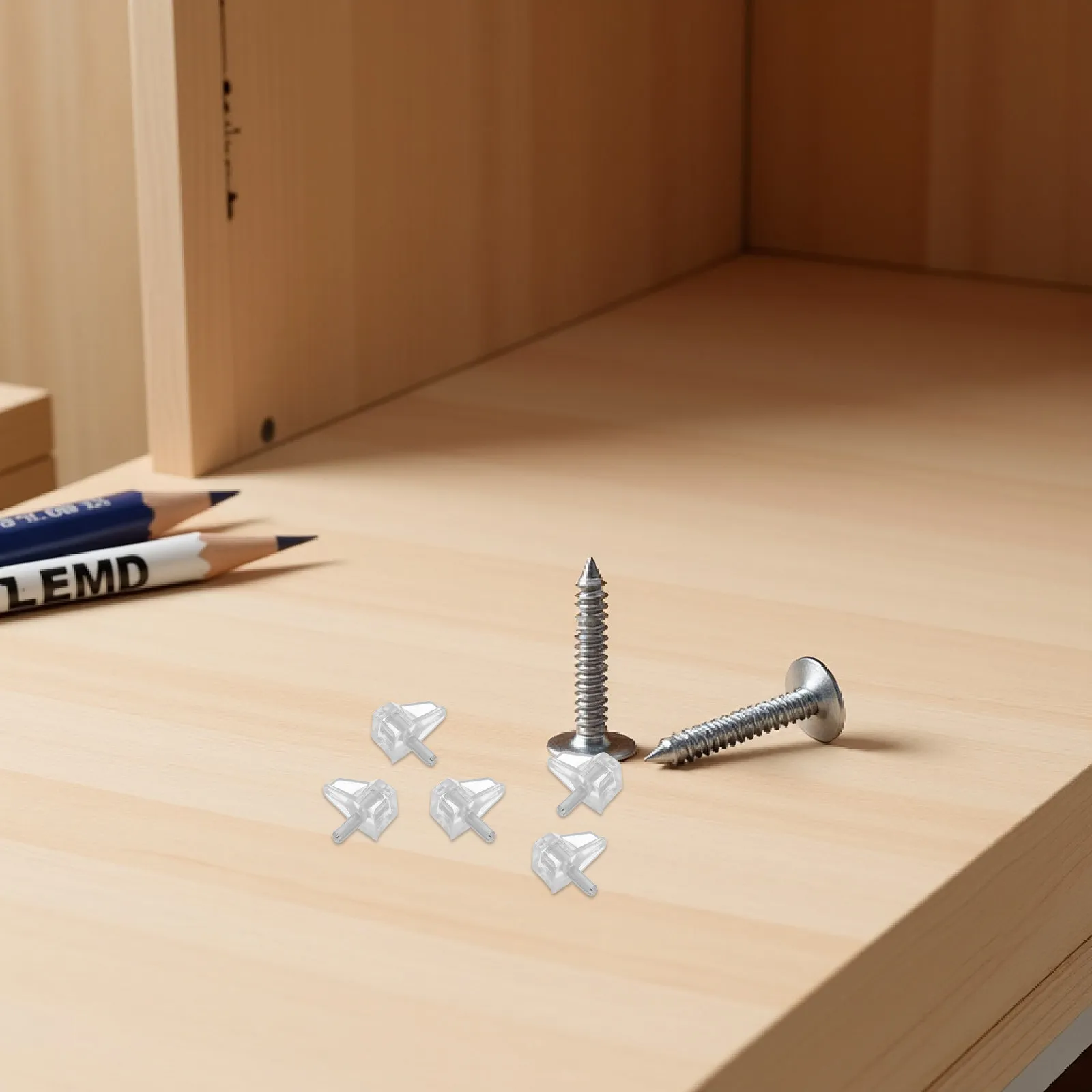 150Pcs Clear Plastic Shelf Support Pegs 3Mm Diameter for Kitchen Cabinets Wardrobes Bookcases Invisible Cabinet Shelf Pins
150Pcs Clear Plastic Shelf Support Pegs 3Mm Diameter for Kitchen Cabinets Wardrobes Bookcases Invisible Cabinet Shelf Pins