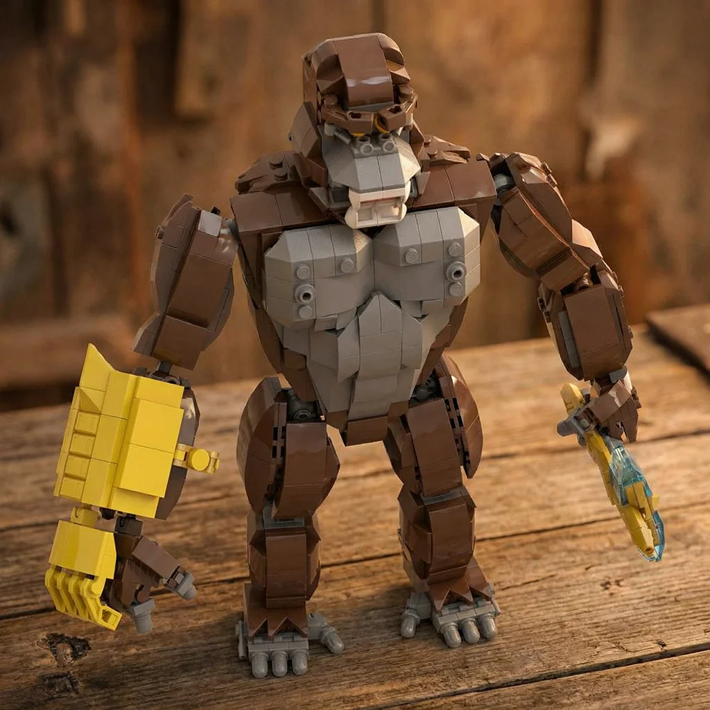 Creative Gorilla Model Building Blocks, DIY MOC Construction Kit with Yellow Arm and Crystal, Fun for Adults & Kids
Creative Gorilla Model Building Blocks, DIY MOC Construction Kit with Yellow Arm and Crystal, Fun for Adults & Kids