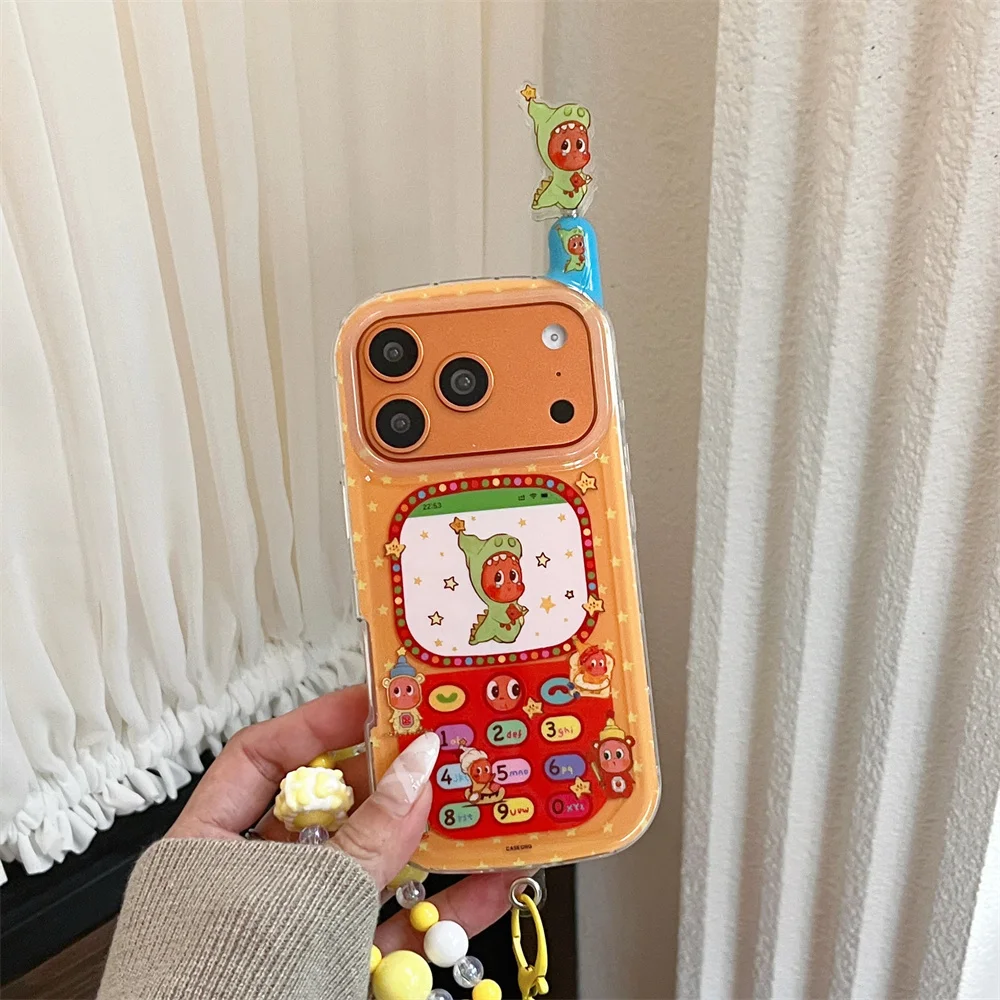 Kawaii Cartoon 3D Mobil phone case for iPhone 16 Pro 13 14 15 Pro Max 17 Cover with Chain cute shockproof Funda protective cover
Kawaii Cartoon 3D Mobil phone case for iPhone 16 Pro 13 14 15 Pro Max 17 Cover with Chain cute shockproof Funda protective cover