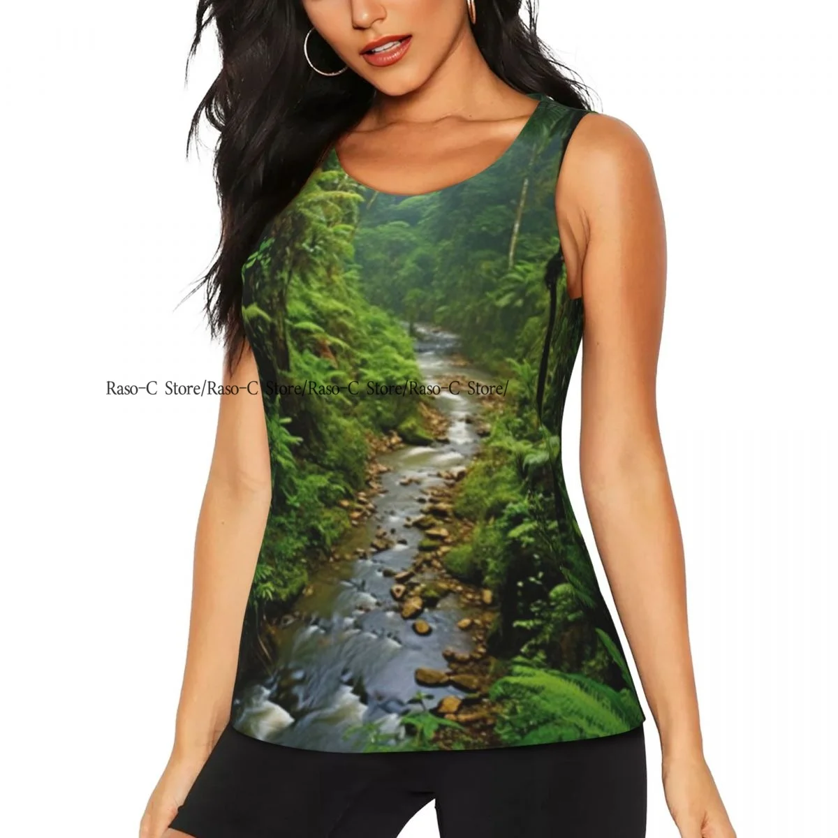 Women Casual Sport Yoga Vest Rain Forest In Central America Quick Dry Running T-shirt Training Workout Gym Sleeveles
Women Casual Sport Yoga Vest Rain Forest In Central America Quick Dry Running T-shirt Training Workout Gym Sleeveles