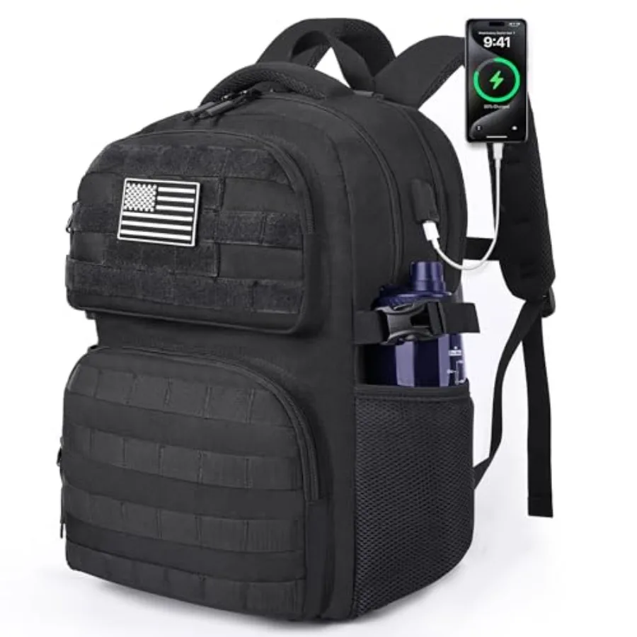 Laptop Backpack, 17 Inch Tactical Inspired Utility Large Laptop Backpacks for Men with USB Charger Port 18x14x8 Flight Approved
Laptop Backpack, 17 Inch Tactical Inspired Utility Large Laptop Backpacks for Men with USB Charger Port 18x14x8 Flight Approved