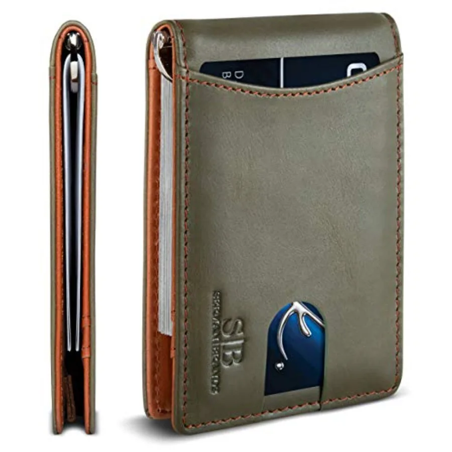 SERMAN BRANDS RFID Blocking Slim Bifold Genuine Leather Minimalist Front Pocket Wallets for Men with Money Clip Thin Gift
SERMAN BRANDS RFID Blocking Slim Bifold Genuine Leather Minimalist Front Pocket Wallets for Men with Money Clip Thin Gift