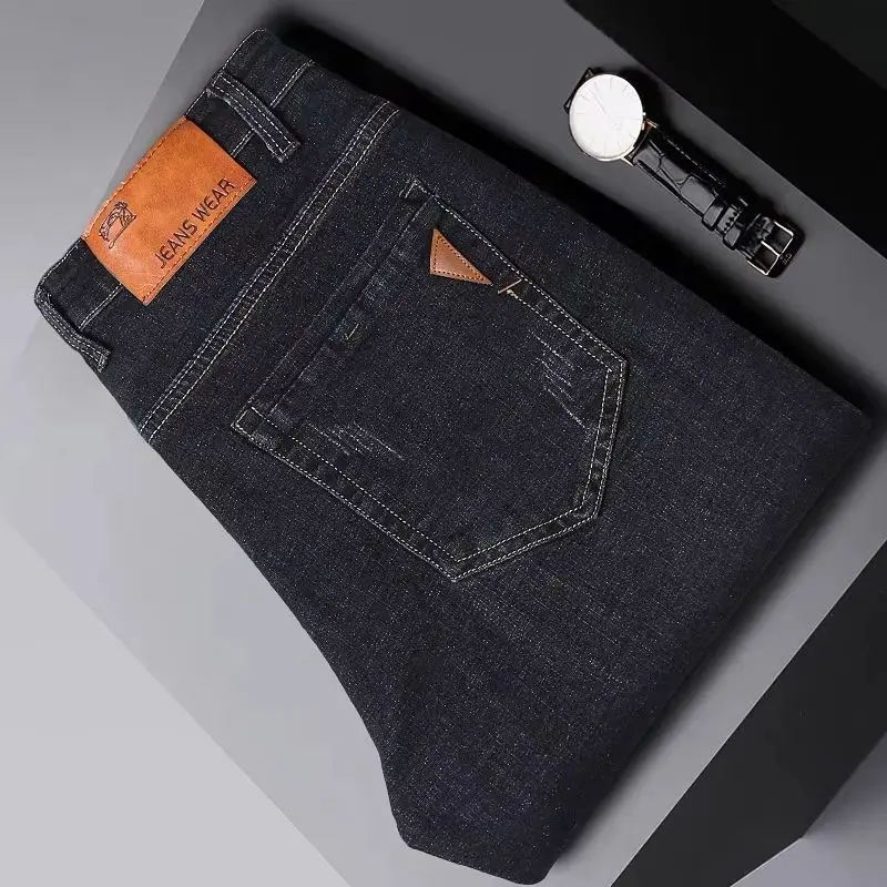 2025 New Business Men's Jeans Casual Straight Stretch Fashion Classic Blue Black Work Denim Trousers Male Brand Clothing 28-40
2025 New Business Men's Jeans Casual Straight Stretch Fashion Classic Blue Black Work Denim Trousers Male Brand Clothing 28-40