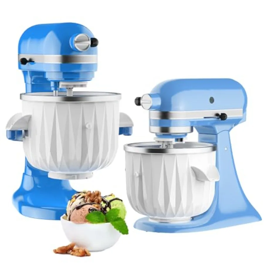 Насадка для приготовления мороженого для миксеров KitchenAid, 2-литровая насадка для приготовления мороженого, сорбета и джелато - подходит для миксеров объемом 4,5QT и La
Насадка для приготовления мороженого для миксеров KitchenAid, 2-литровая насадка для приготовления мороженого, сорбета и джелато - подходит для миксеров объемом 4,5QT и La