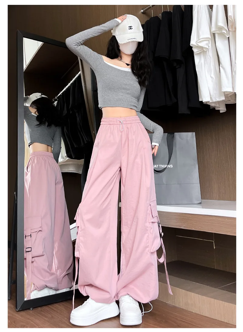 new spring summer fashion casual brand female women girls stretch waist sport wide leg pants
new spring summer fashion casual brand female women girls stretch waist sport wide leg pants