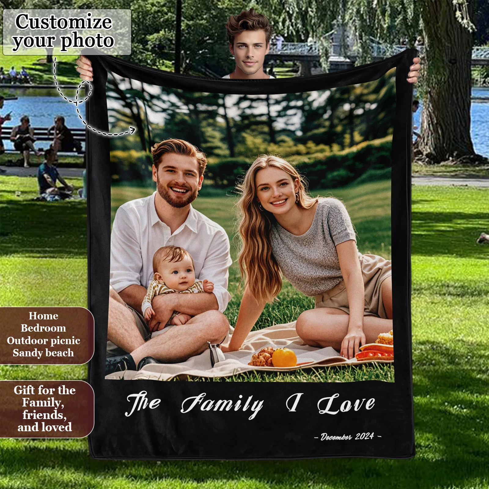 Custom Blankets with Photos Personalized Blankets Single and Multiple Photo Tapestry Spring Travel Room Decoration for Souvenir
Custom Blankets with Photos Personalized Blankets Single and Multiple Photo Tapestry Spring Travel Room Decoration for Souvenir