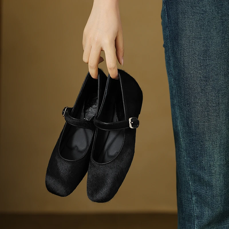 2025 new spring autumn women pumps natural leather 22-24.5cm horsehair+sheepskin square toe buckle women shoes Mary Jane shoes
2025 new spring autumn women pumps natural leather 22-24.5cm horsehair+sheepskin square toe buckle women shoes Mary Jane shoes