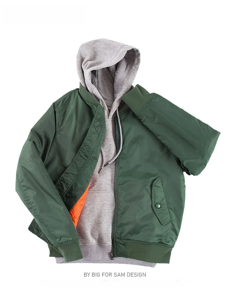 Big for Sam Men's Pilot Jaet Coat Autumn Winter Trendy Couple's American Cotton MA Baseball Sle Loose Fit Nylon Jaet
Big for Sam Men's Pilot Jaet Coat Autumn Winter Trendy Couple's American Cotton MA Baseball Sle Loose Fit Nylon Jaet
