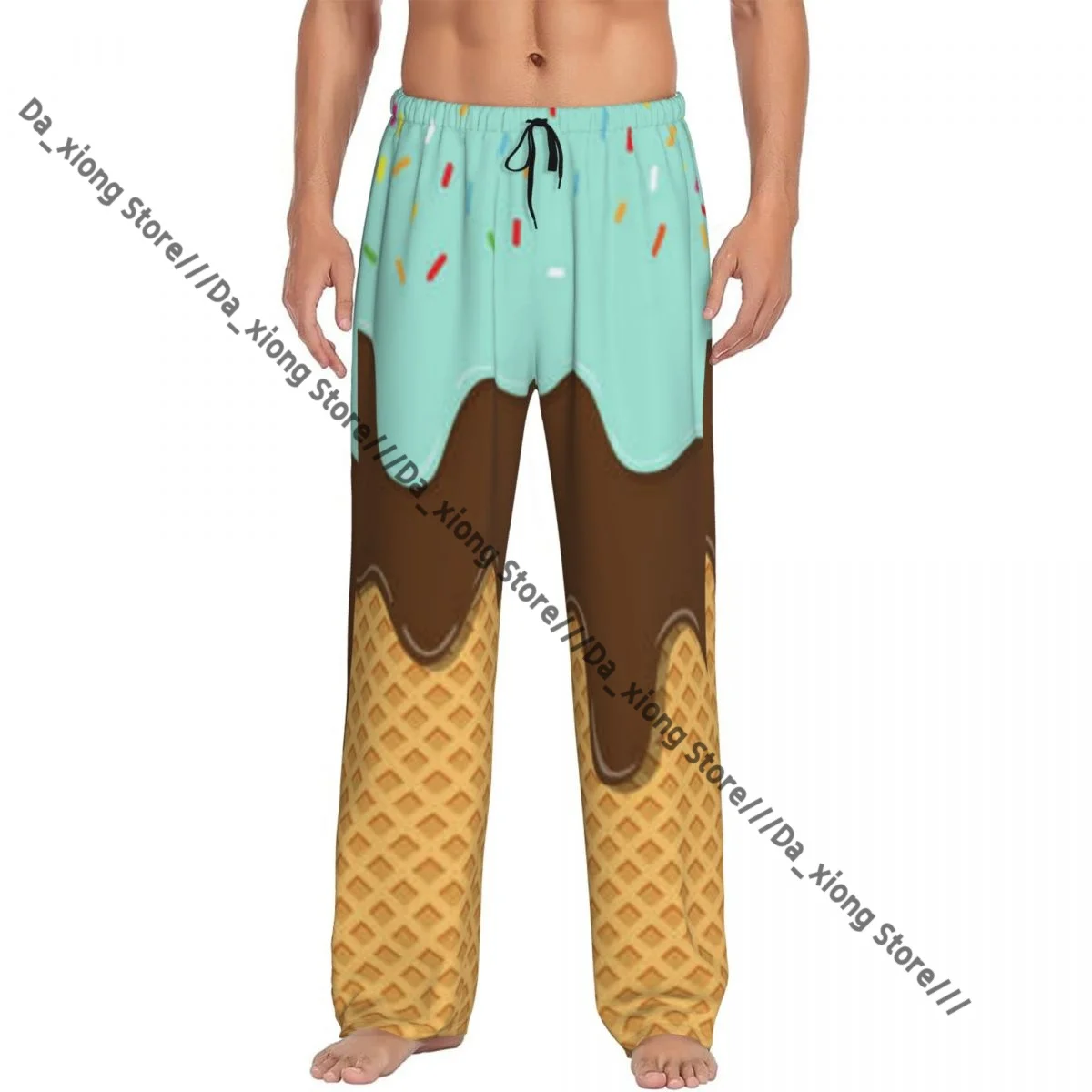 Мужские повседневные пижамные брюки с длинными штанинами, свободные, с эластичным поясом, с текстурой мороженого, уютные, для сна и отдыха дома
Мужские повседневные пижамные брюки с длинными штанинами, свободные, с эластичным поясом, с текстурой мороженого, уютные, для сна и отдыха дома