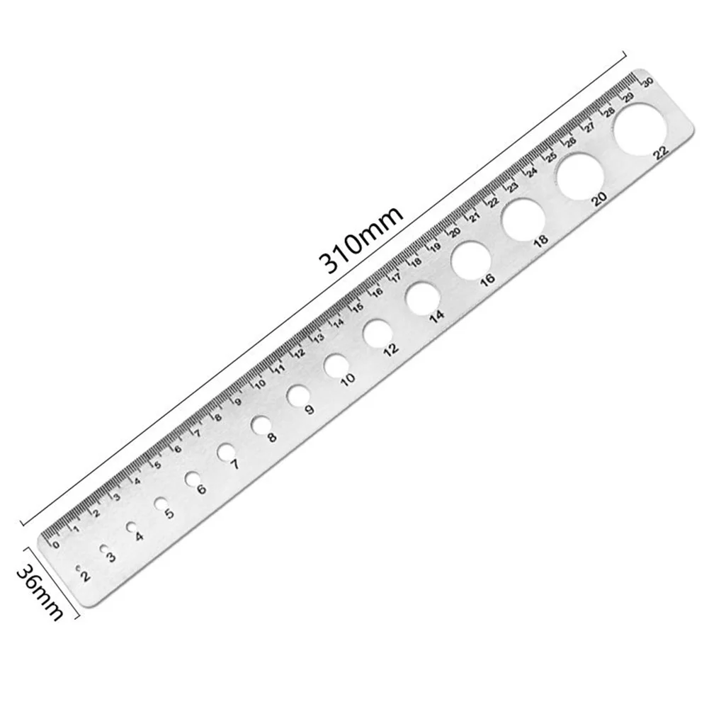 Practical Usage Stainless Steel Ruler Lightweight Ruler Round Square Ruler Versatile Measurement Tool Diameter Measurement
Practical Usage Stainless Steel Ruler Lightweight Ruler Round Square Ruler Versatile Measurement Tool Diameter Measurement