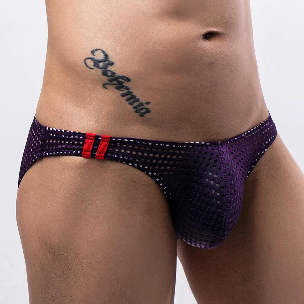 Sexy Mens Mesh G-Strings Briefs Thong Hollow Breathable Lingerie Seamless U Convex Underwear Quick Dry Bikini Underpants
Sexy Mens Mesh G-Strings Briefs Thong Hollow Breathable Lingerie Seamless U Convex Underwear Quick Dry Bikini Underpants