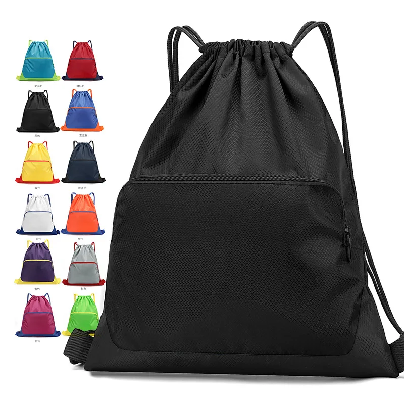 Lightweight Drawstring Gym Bag - Foldable Oxford Sport Backpack with Zipper Pocket for Men & Women
Lightweight Drawstring Gym Bag - Foldable Oxford Sport Backpack with Zipper Pocket for Men & Women