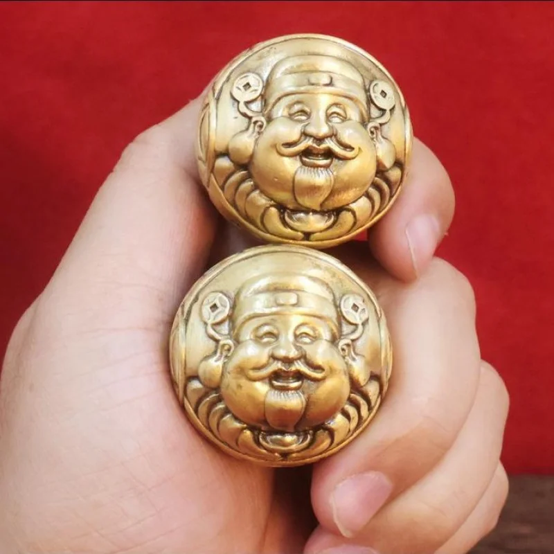 Year of the Snake God of Wealth Brass Hand Ball-New Year Pixiu Solid Brass Handheld Wealth God Hand Ball Ornament Creative Gift
Year of the Snake God of Wealth Brass Hand Ball-New Year Pixiu Solid Brass Handheld Wealth God Hand Ball Ornament Creative Gift
