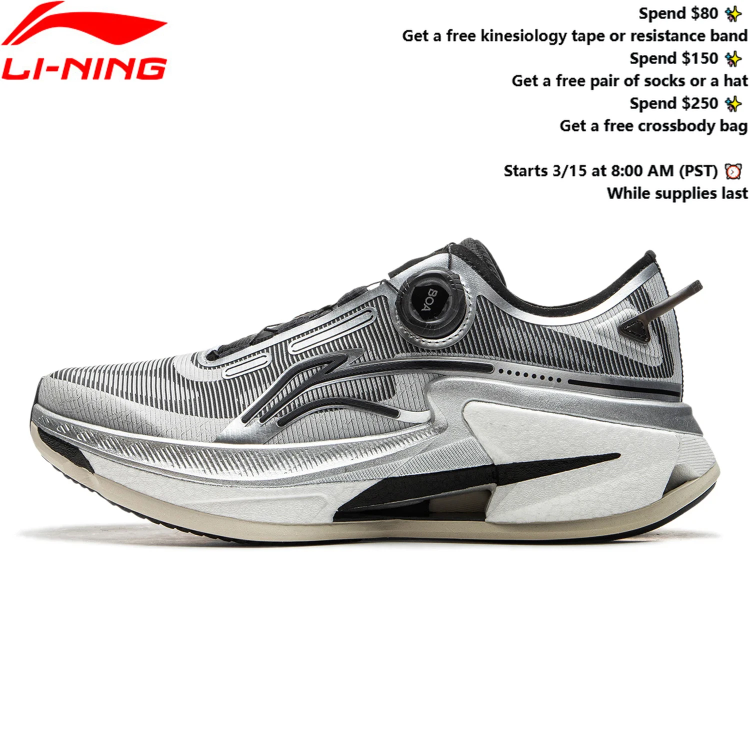 Li-Ning Men's FURIOUS RIDER 8 PRO Stability Running Shoes BOOM Cushion Support Sport Shoes LiNing Anti-slip Sneakers ARZU005
Li-Ning Men's FURIOUS RIDER 8 PRO Stability Running Shoes BOOM Cushion Support Sport Shoes LiNing Anti-slip Sneakers ARZU005