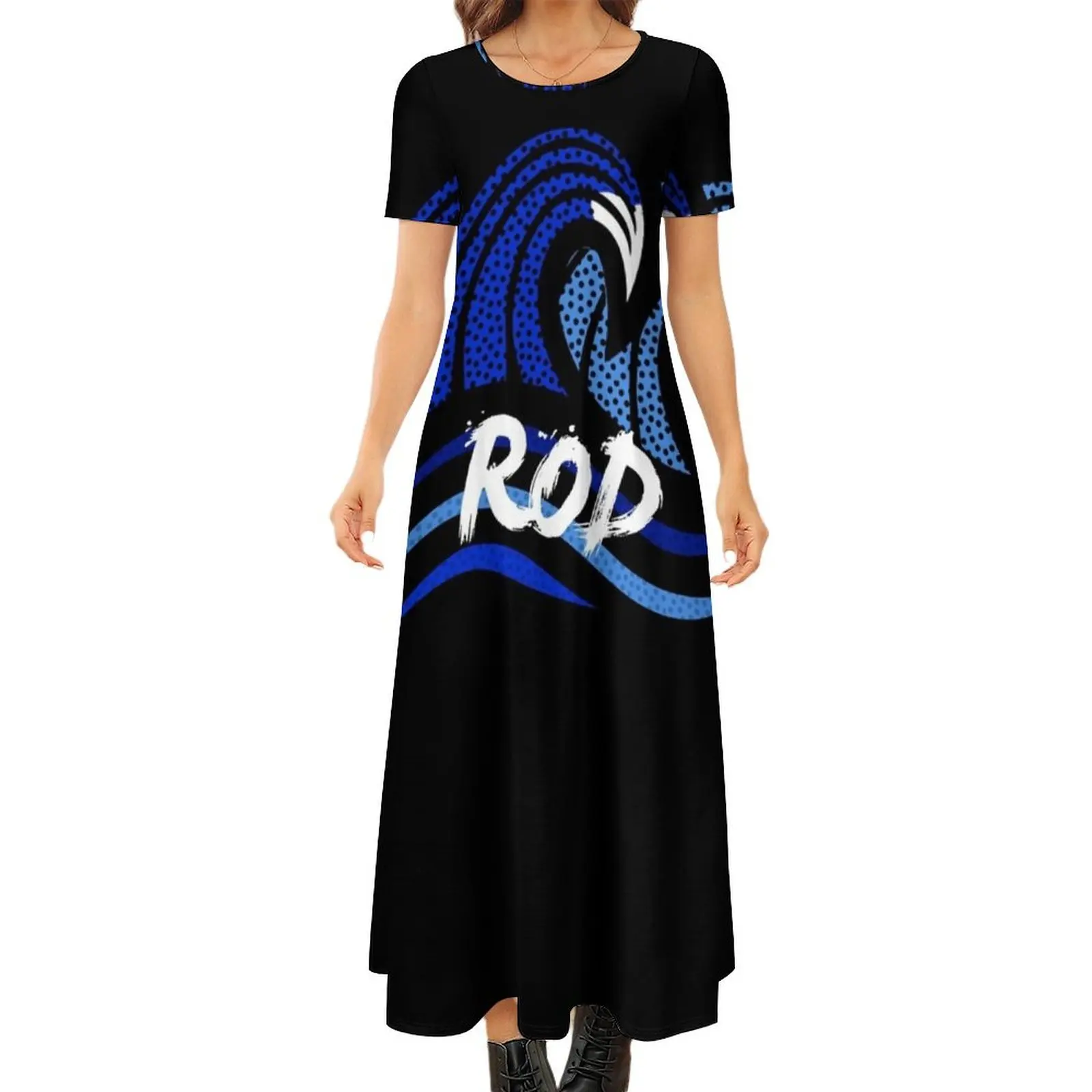 Rod Wave Wavy Drip Round Neck Short Sleeve Dress evening dress ladies chic and elegant evening dress dresses with long sleeves
Rod Wave Wavy Drip Round Neck Short Sleeve Dress evening dress ladies chic and elegant evening dress dresses with long sleeves