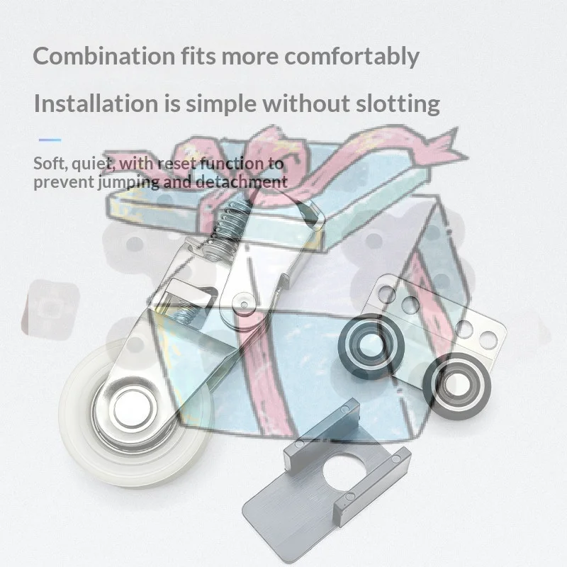 Smooth And Silent Sliding Door Wheels With Reset Function Wear Corrosion-resistant High Load-bearing Wheels Thickened Hardware
Smooth And Silent Sliding Door Wheels With Reset Function Wear Corrosion-resistant High Load-bearing Wheels Thickened Hardware