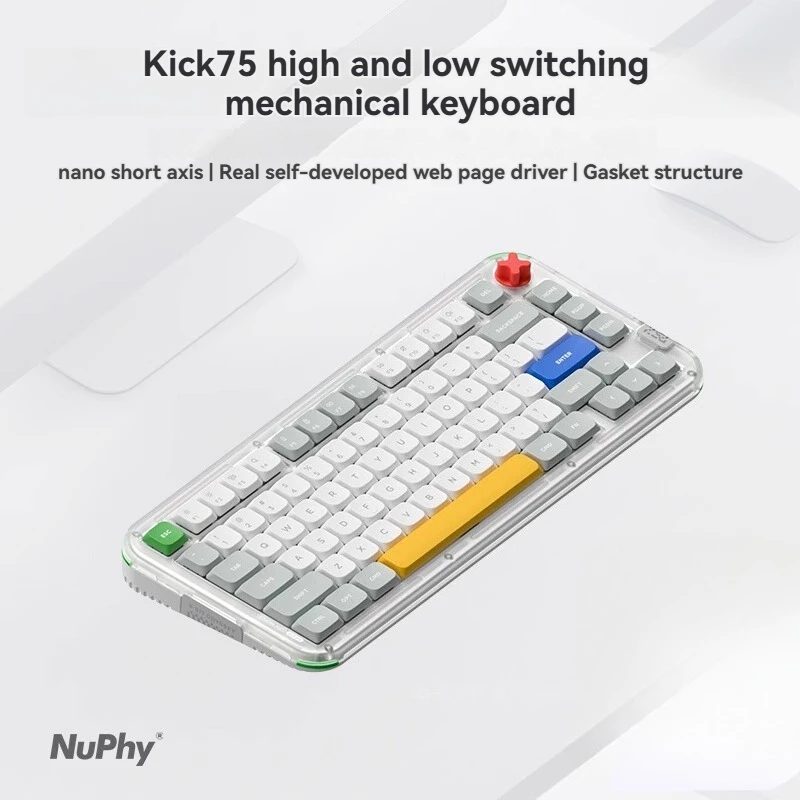 NuPhy Kick75 Механическая клавиатура 2,4 г Беспроводная трехрежимная RGB 75% раскладка Прокладка с возможностью горячей замены Пользовательская Bluetooth офисная игровая клавиатура
NuPhy Kick75 Механическая клавиатура 2,4 г Беспроводная трехрежимная RGB 75% раскладка Прокладка с возможностью горячей замены Пользовательская Bluetooth офисная игровая клавиатура