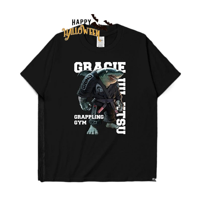 Мужская футболка с иллюстрацией акулы бразильского джиу-джитсу, хлопковая футболка с круглым вырезом и коротким рукавом
Мужская футболка с иллюстрацией акулы бразильского джиу-джитсу, хлопковая футболка с круглым вырезом и коротким рукавом