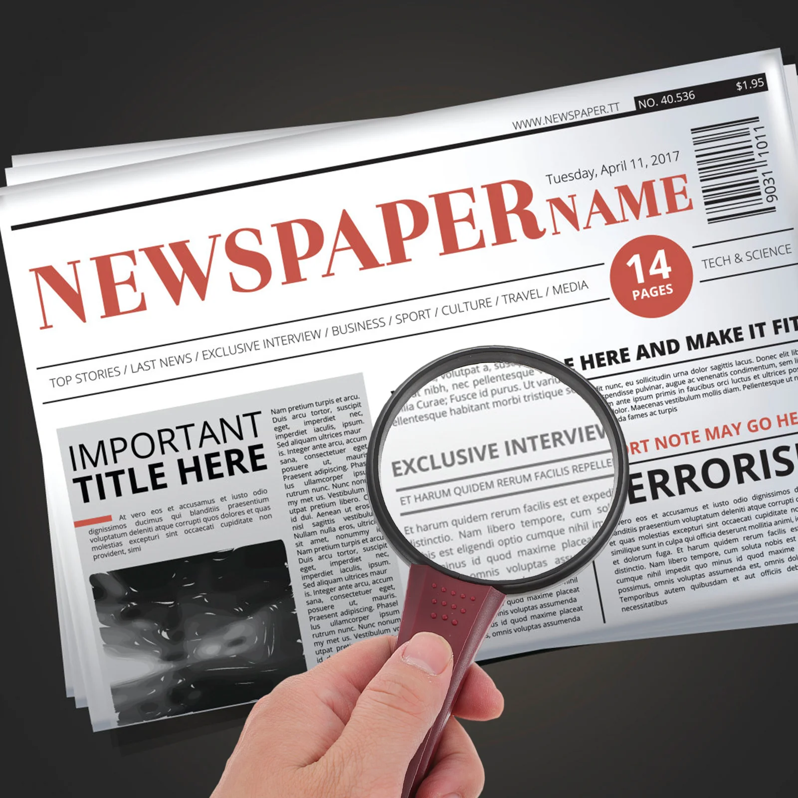 1pc Handheld Magnifying Glass With Led Light Premium Acrylic Lens For Reading Books Newspapers Maps Portable Lightweight Design