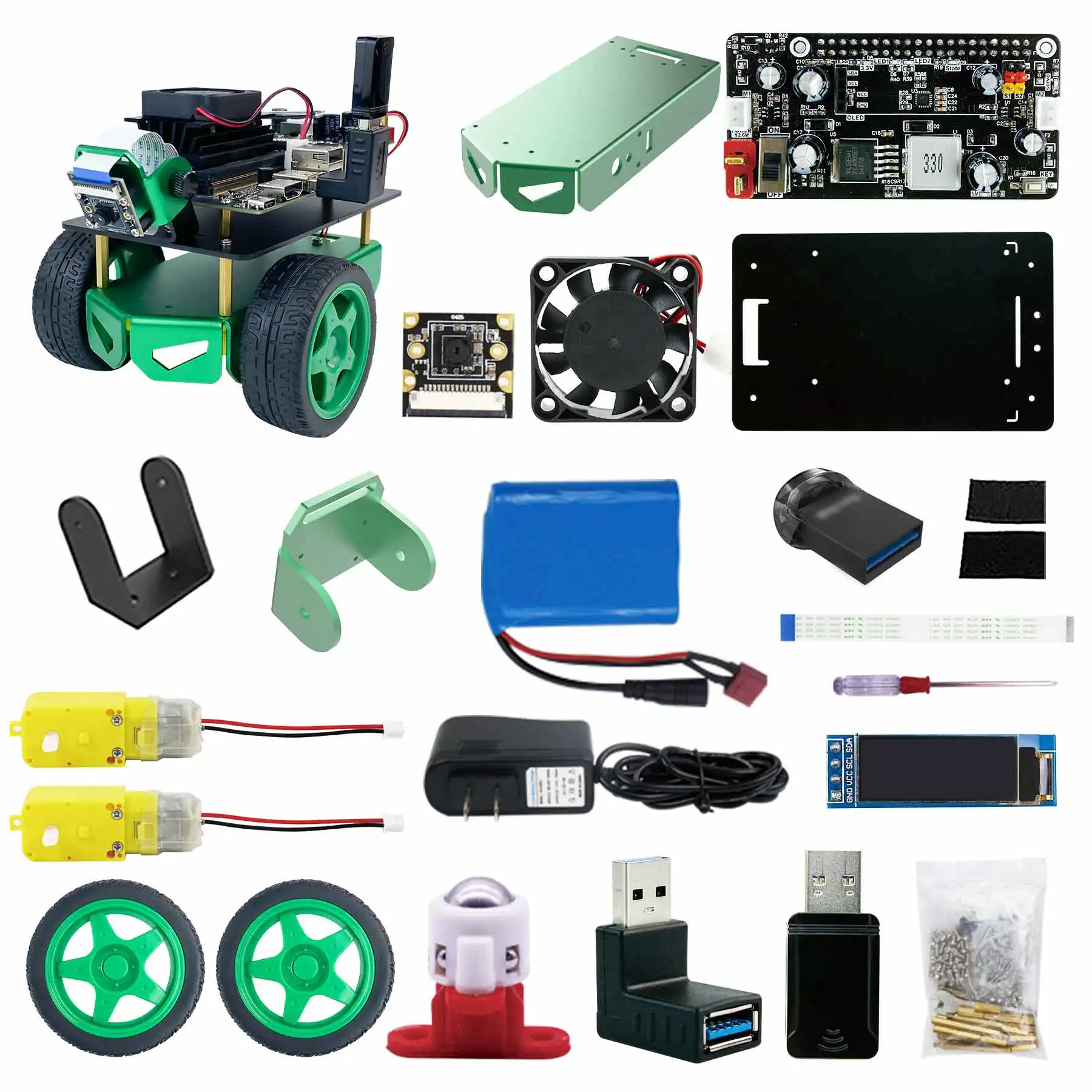 Jetbot MINI AI Visual Car Educational ROS Robot Kit Adopt OpenCV And Python3 Programming Support Autopilot Color Recognition
Jetbot MINI AI Visual Car Educational ROS Robot Kit Adopt OpenCV And Python3 Programming Support Autopilot Color Recognition